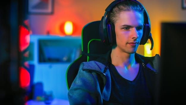 A streamer with rainbow lighting in their background, wearing a headset, actively moderating their Twitch chat. Multiple messages of support and positive emotes are visible alongside moderator actions against trolls and hateful messages.
