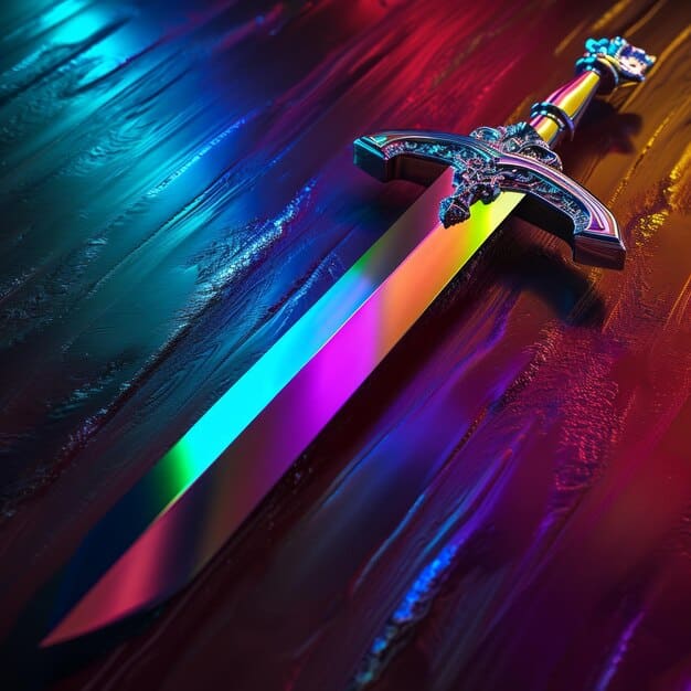 Close-up of the League of Legends logo with a subtle rainbow gradient overlay. The background is filled with silhouettes of diverse champion characters, blending into a soft, colorful haze. The overall image emphasizes diversity and inclusion within the League of Legends universe, while still maintaining the game's iconic branding.