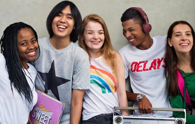 Several LGBTQ+ League of Legends team members posing for a photo, wearing their team jerseys and smiling, with a caption emphasizing the importance of community.