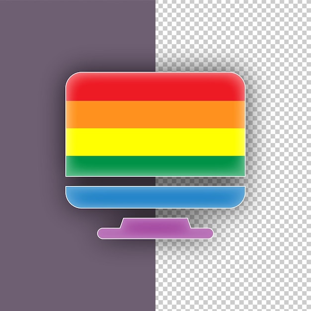A close-up of a computer screen showing a League of Legends match with a team logo incorporating the rainbow flag, symbolizing LGBTQ+ representation.
