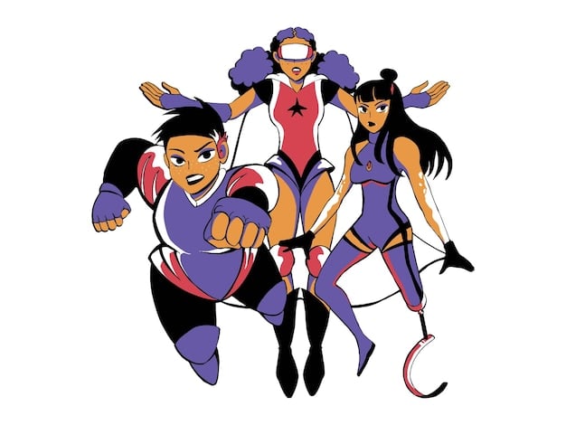 A digital comic strip featuring two League of Legends champions, one male and one female, comforting each other and holding hands, with a soft, pastel-colored background. The scene conveys a sense of support, empathy, and queer solidarity.