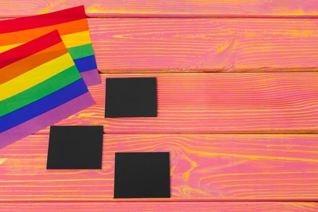 A collage showcasing various Pride flags representing different LGBTQ+ identities, such as the lesbian flag, gay flag, bisexual flag, transgender flag, and asexual flag. Each flag is clearly visible and well-lit, symbolizing the diversity within the LGBTQ+ community.