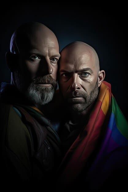 A composite image showcasing LGBTQ+ representation in League of Legends, including Leona and Diana in a loving embrace, Graves and Twisted Fate side-by-side, and a selection of Pride-themed in-game emotes and cosmetics. The image illustrates Riot Games' commitment to inclusivity in the game.