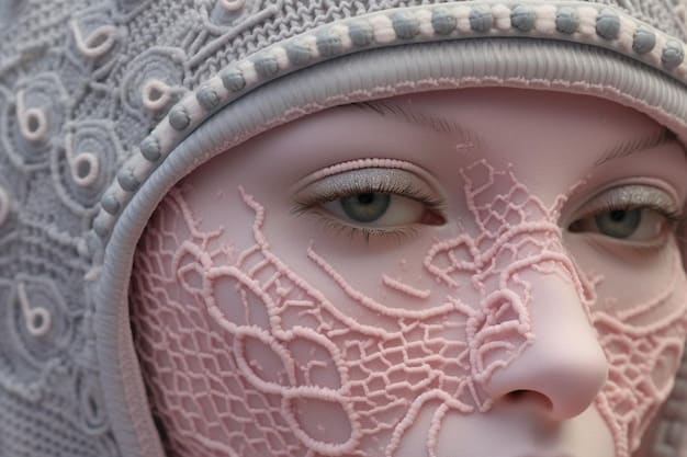 A close-up shot showing the intricate detailing and texturing applied to a virtual skin. The image showcases techniques like shading, highlights, and pattern overlays, demonstrating how these elements can add depth and realism to a skin's appearance.