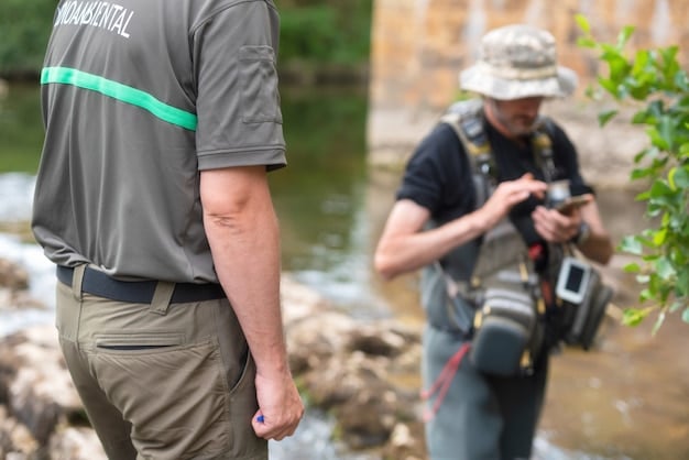 A close-up view of a support champion carefully placing a ward in the river bush, demonstrating the importance of strategic ward placement.