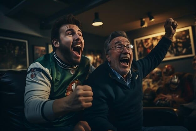A close-up shot of two League of Legends esports players high-fiving after a successful play, showcasing teamwork and camaraderie.