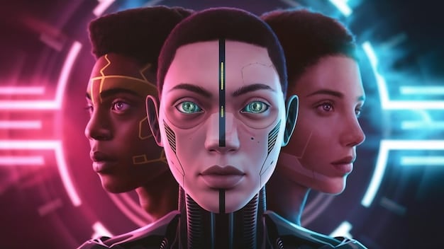 A split-screen image. On one side, a character wearing a cyberpunk-themed skin with neon lights and robotic enhancements. On the other, a character in an elegant, nature-inspired skin with flowing fabrics and floral accents. The contrast showcases the diversity of potential skin themes impacting 