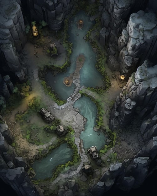 A detailed overhead view of Summoner's Rift, specifically highlighting the changes to brush locations around the Dragon pit after Patch 14.23. The new warding spots are strategically marked with glowing icons, demonstrating optimal vision coverage for controlling the Dragon objective. Icons indicate where to place Stealth Wards to maximize awareness of enemy movements and potential ganks.