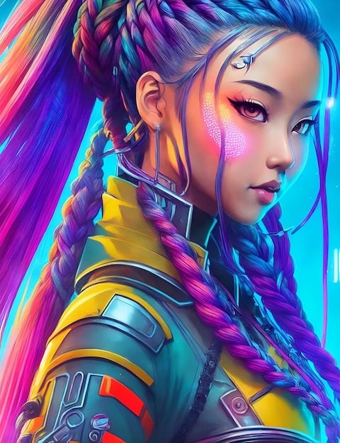 A stylized, vibrant League of Legends character concept art featuring a non-binary or queer-coded design, surrounded by subtle, inclusive symbols. The art is detailed and celebrates diversity within fantasy.