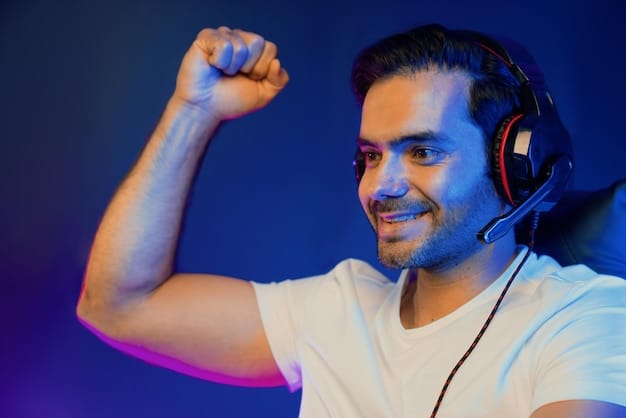 A close-up shot of a League of Legends player wearing a headset, with a pride flag subtly visible on their gaming chair. The focus is on the player's determined expression, symbolizing the courage and skill of LGBT individuals in professional gaming.