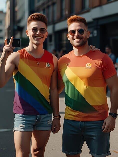 A close-up of two esports players, one with a transgender flag pin on their jersey and the other with a rainbow-themed wristband. They are high-fiving each other, showcasing camaraderie and mutual respect. The background is blurred, focusing on the players' expressions of support and teamwork. What are the best practices for creating inclusive and welcoming esports teams for LGBT players in the US?